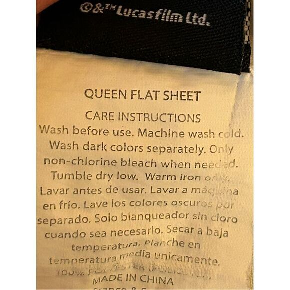 Star Wars baby guru queen flat sheet (0633) - Picture 3 of 4